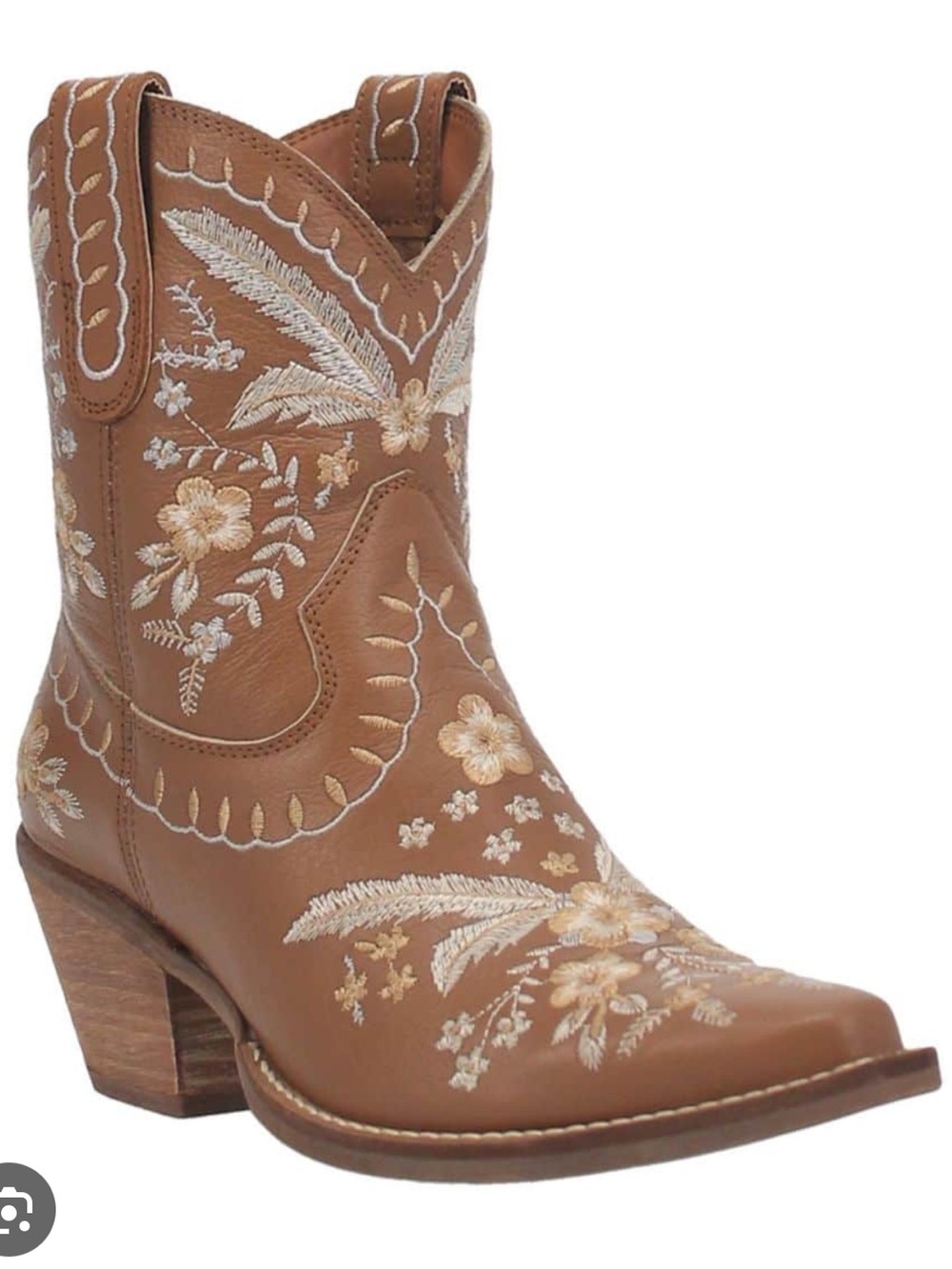 Dingo D1748 Primrose Emroidered Western Brown Booties